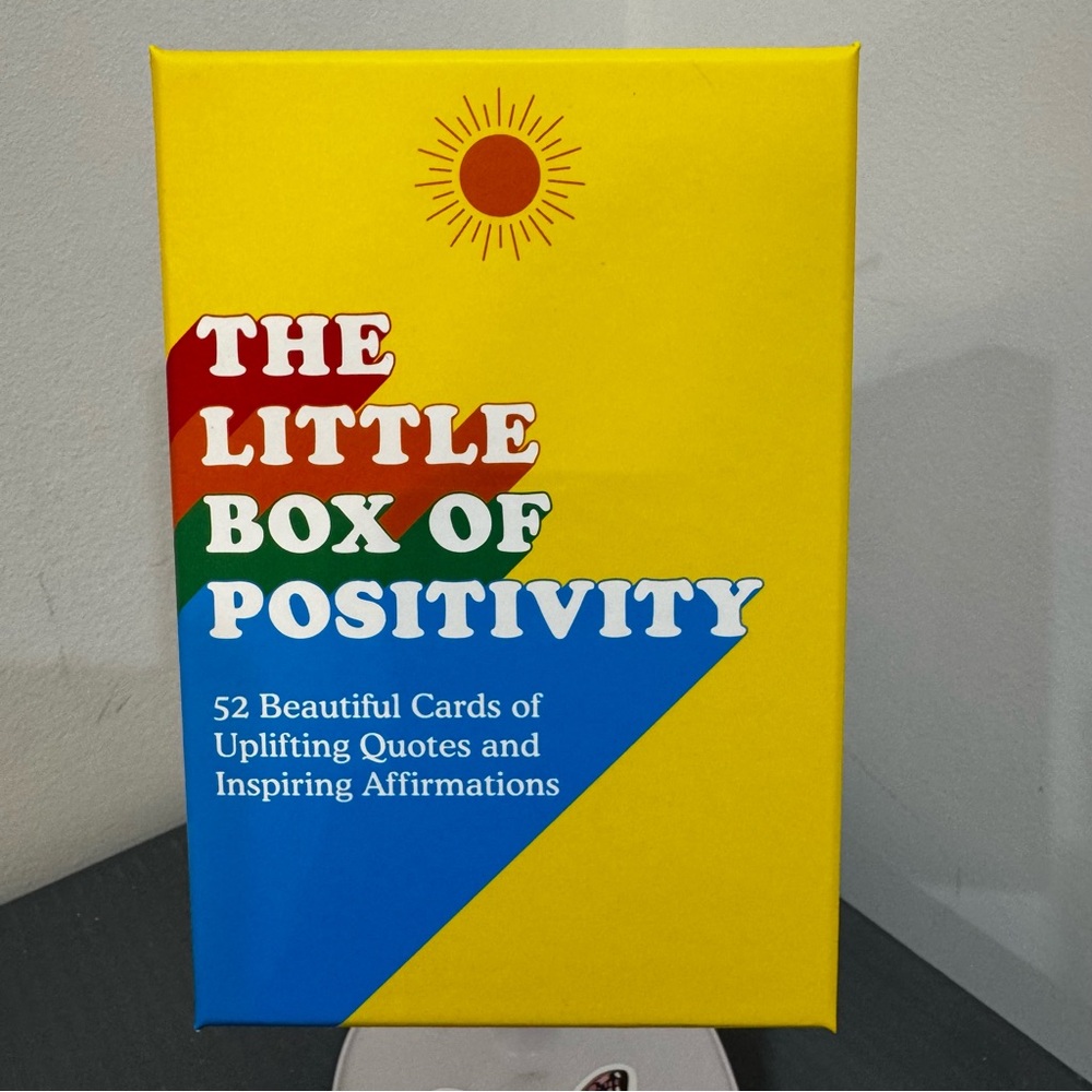The Little Box of Positivity - Yellow and Blue Affirmation Cards